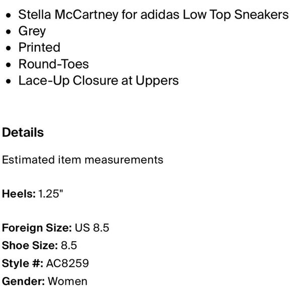 Adidas Stella McCartney Women Barricade Tennis Boost Shoes 8.5 - Picture 6 of 6